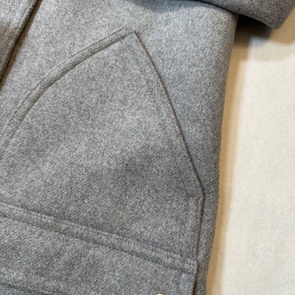 J. Crew Factory | Mid-length Wool Coat Size 10 Gray - Picture 4 of 11
